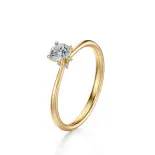 Pierścionek złoty z diamentami AJPZ_065